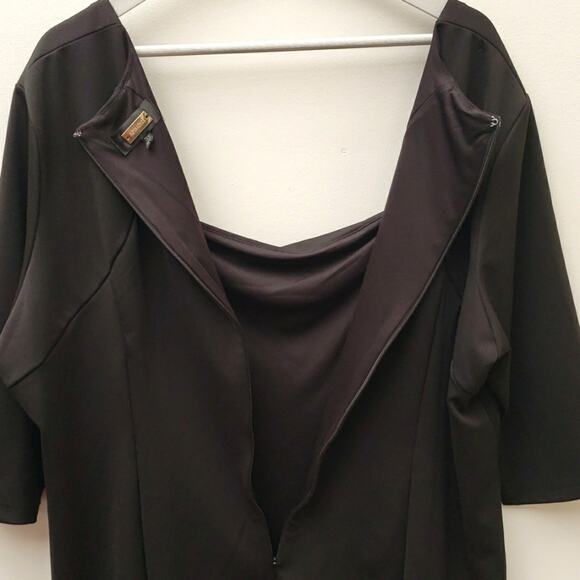 Alexia Admor Plus Size Black Marilyn Dress Women's Size 3X Party Careerwear - Picture 8 of 12